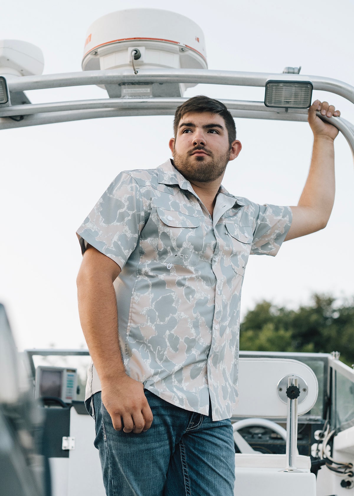 Faded Duck Camo Button-Up