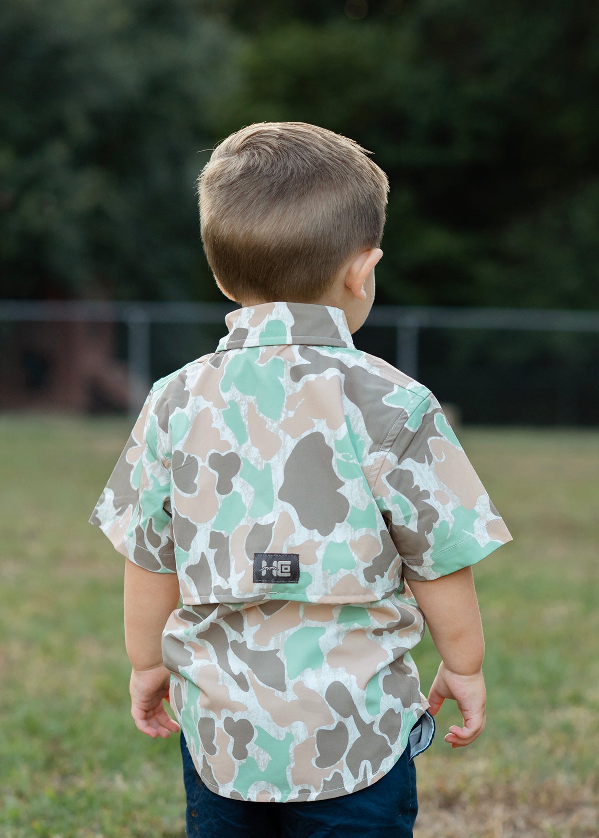 Safari Duck Camo Youth Button Up