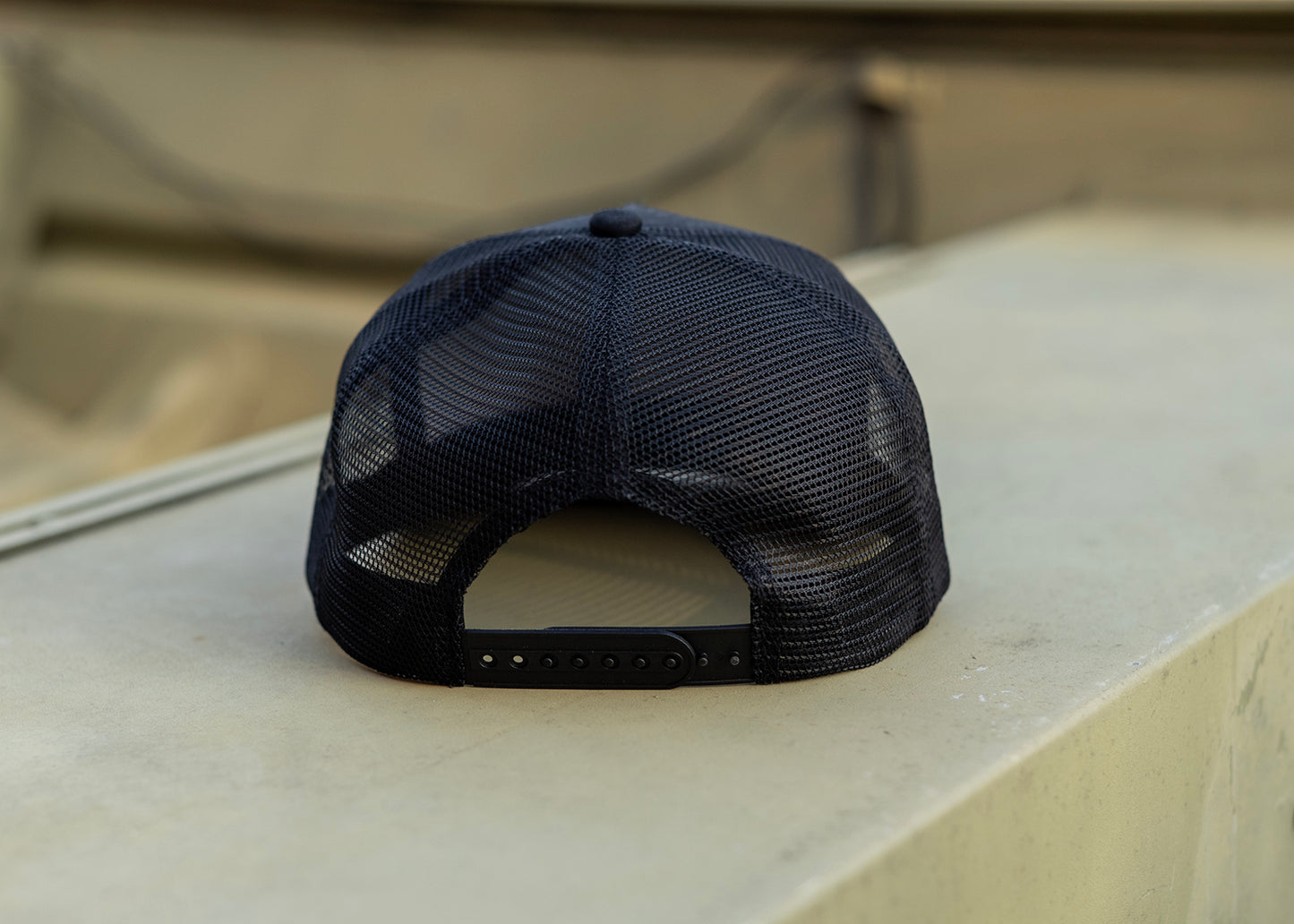 New Camo Black 5 Panel Hat