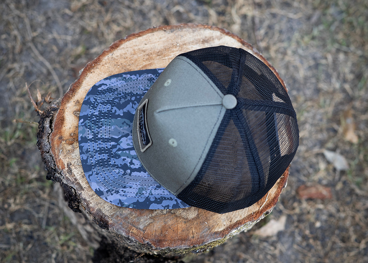 Five Panel New Camo Olive Green Hat
