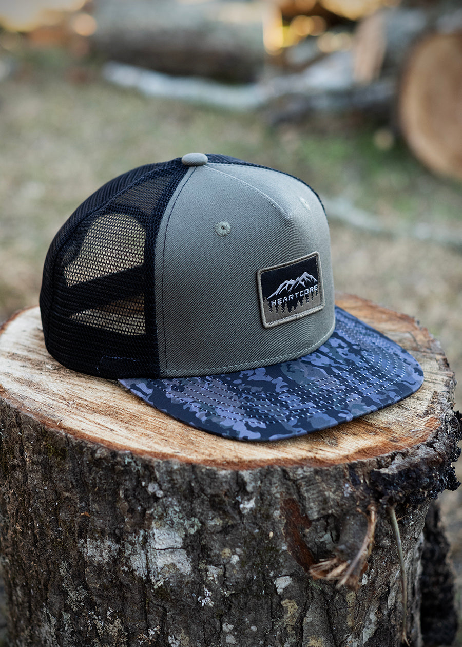 Five Panel New Camo Olive Green Hat