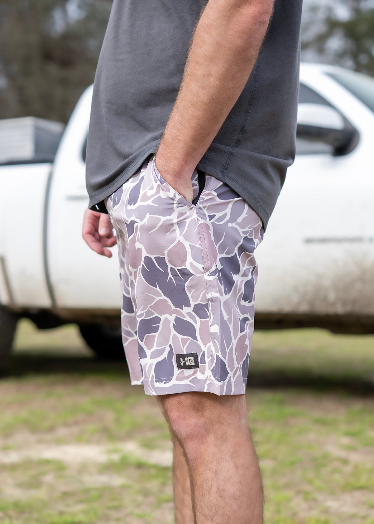 Buck Camo Outdoor Shorts