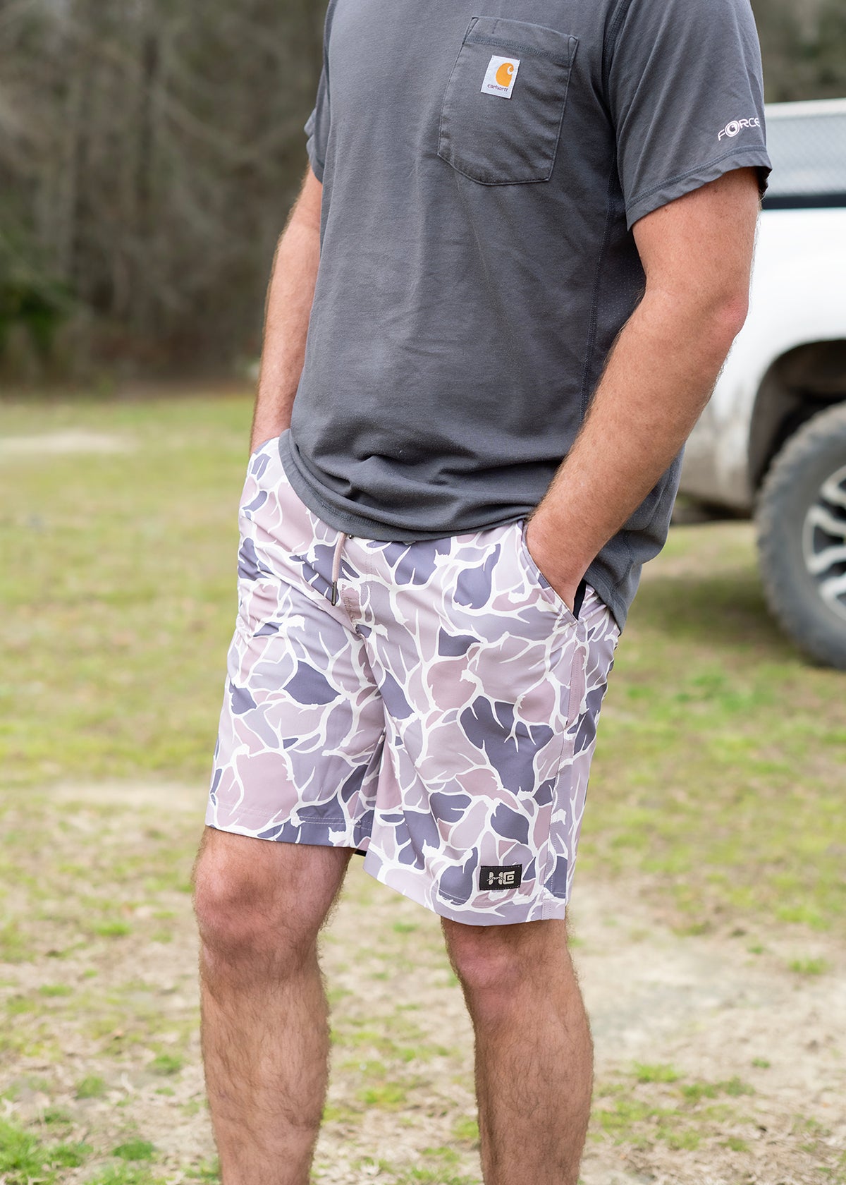 Buck Camo Outdoor Shorts