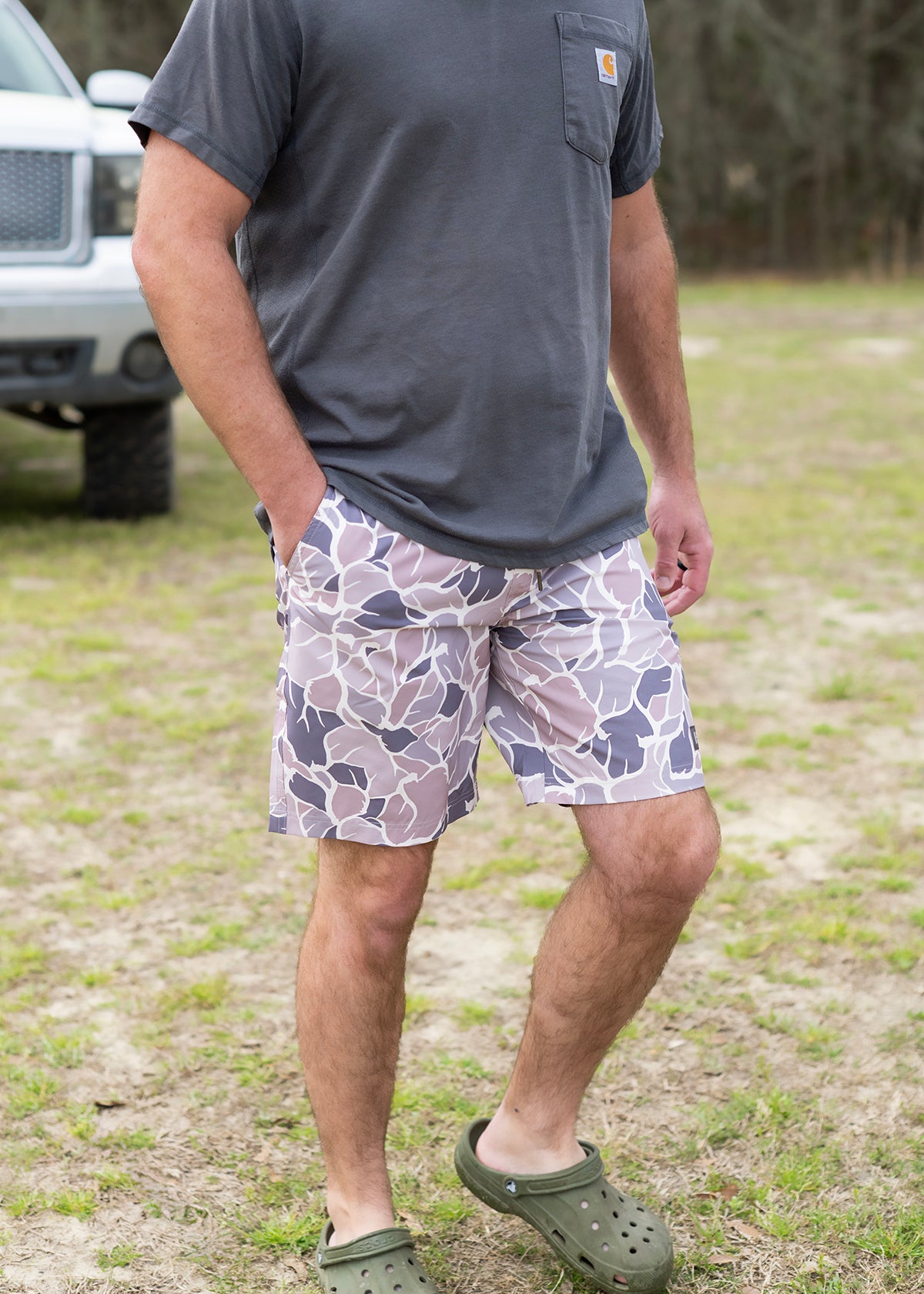 Buck Camo Outdoor Shorts
