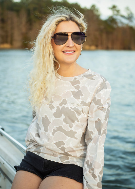 Lightweight Tan Duck Camo Long Sleeve