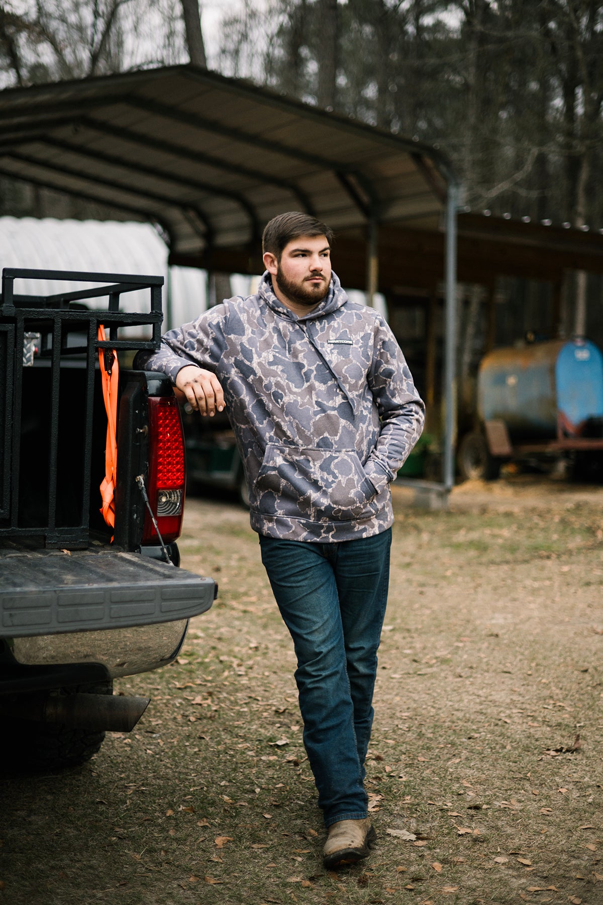 Old School Faded Duck Camo Hoodie