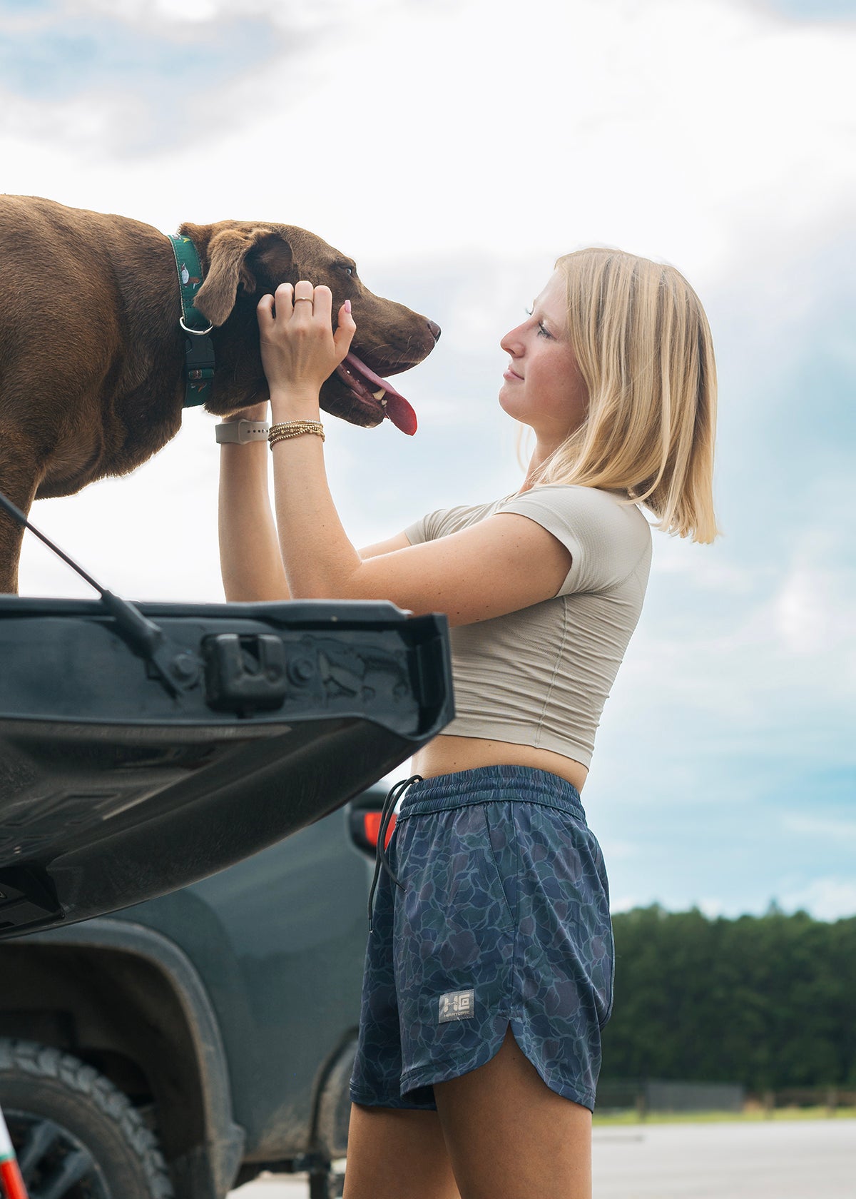 Buck Camo Ladies Shorts