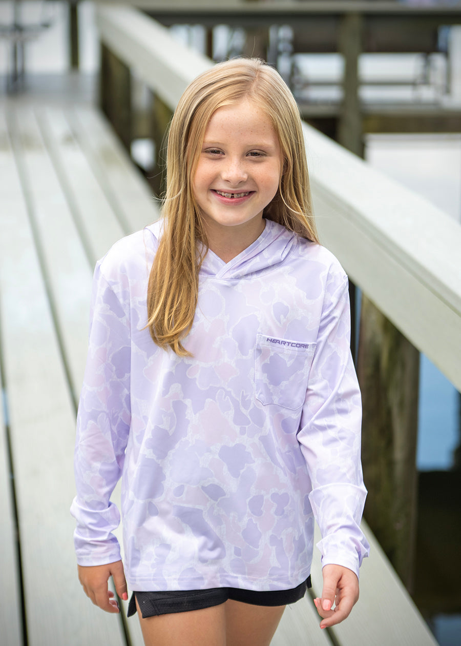Youth Lavender Fishing Hoodie