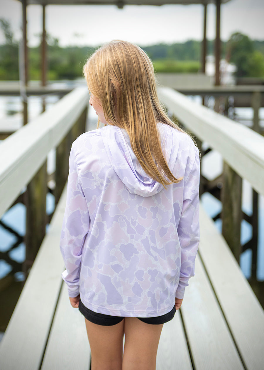 Youth Lavender Fishing Hoodie