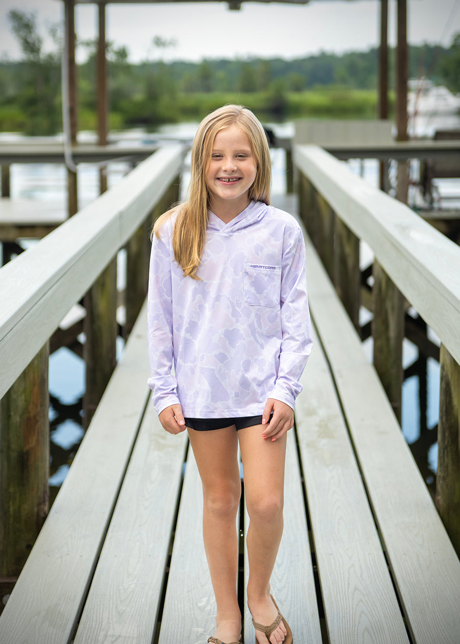 Youth Lavender Fishing Hoodie