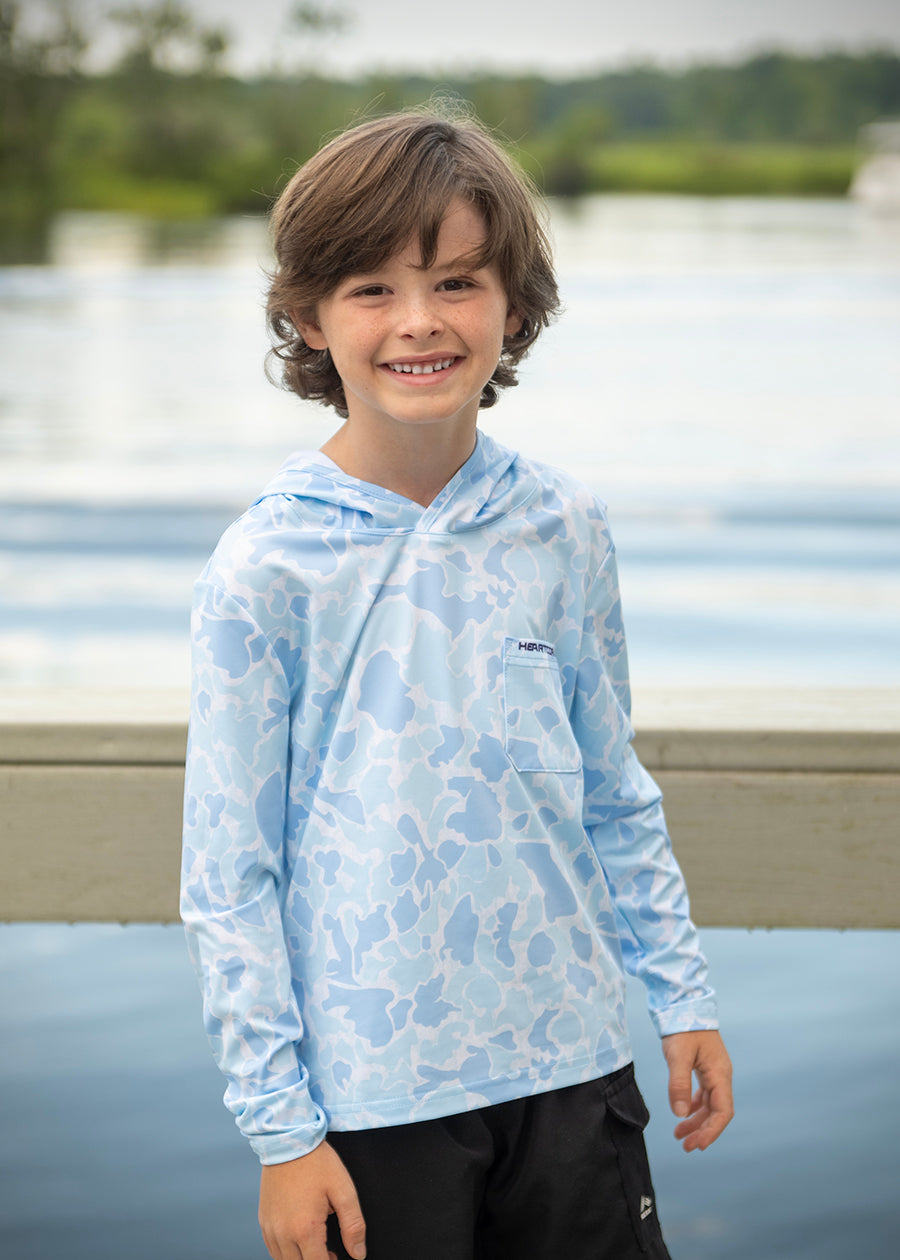 Youth Ocean Blue Performance Hoodie