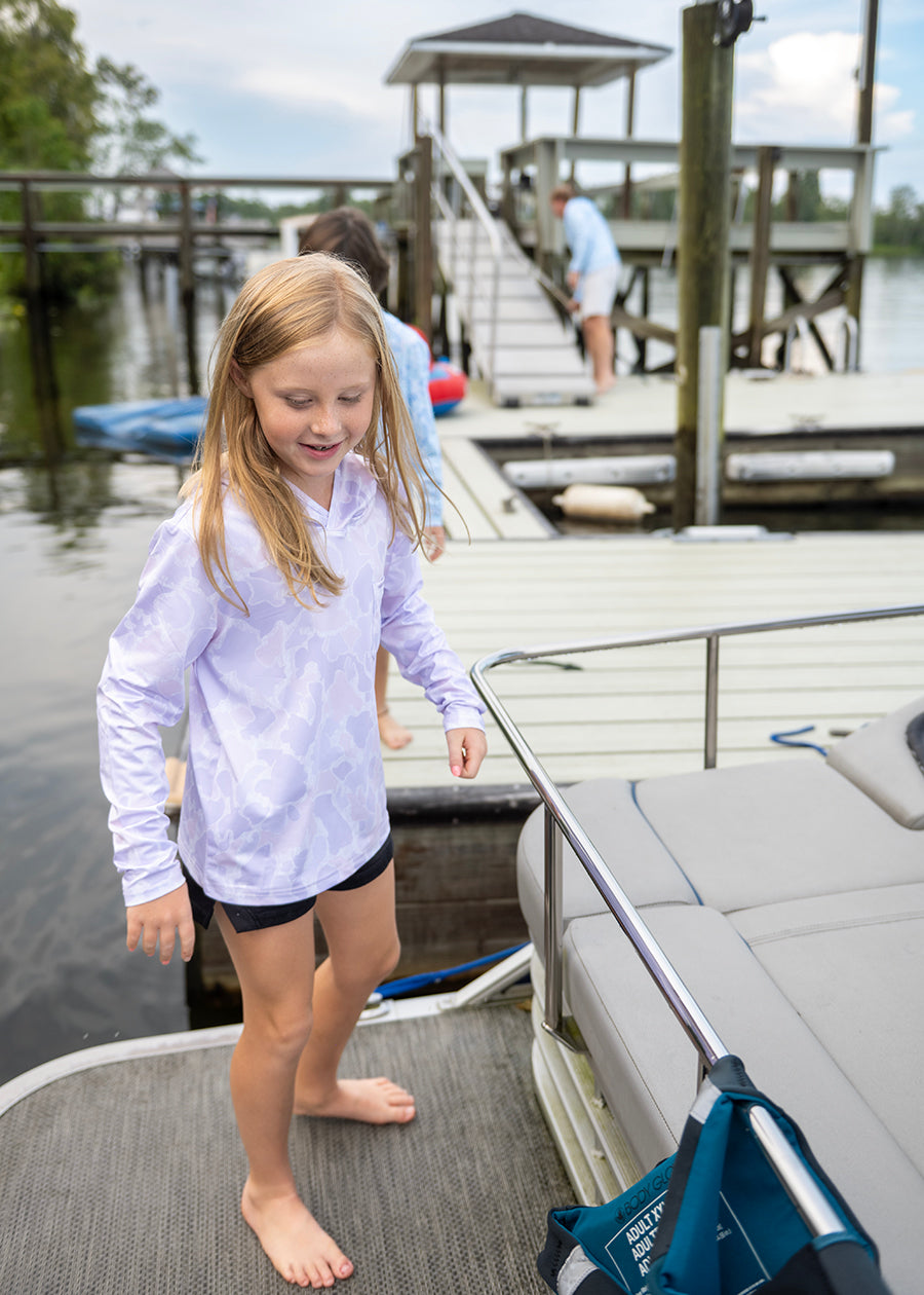 Youth Lavender Fishing Hoodie