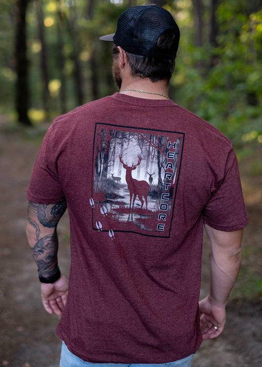 Bucks in Swamp Short Sleeve Burgundy Edition