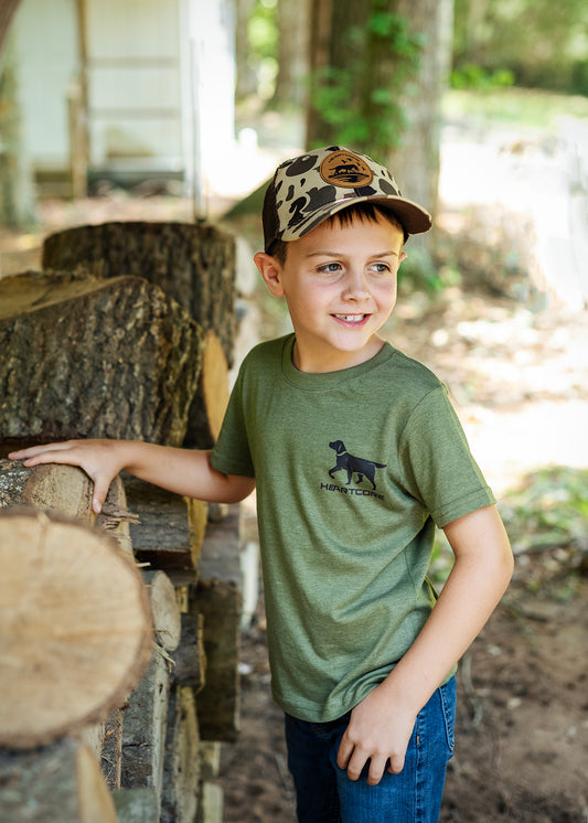 Olive Green Lab Dog Shirt