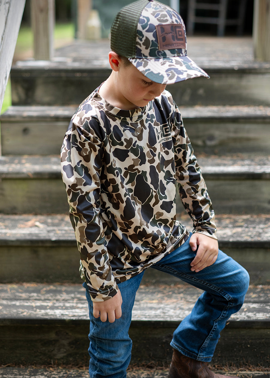 Youth Duck Camo Shirts - Long and Short Sleeves