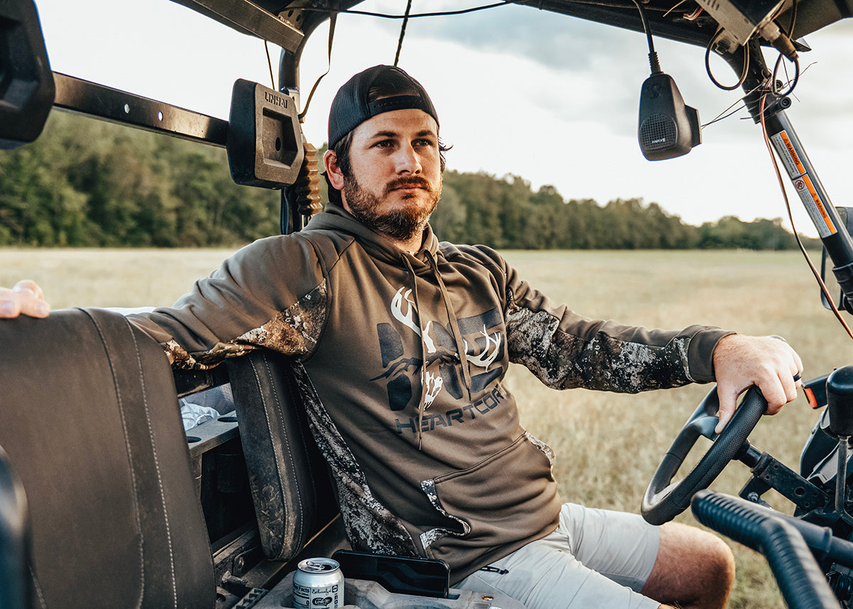 Brown Camo Fleece Lined Hoodie