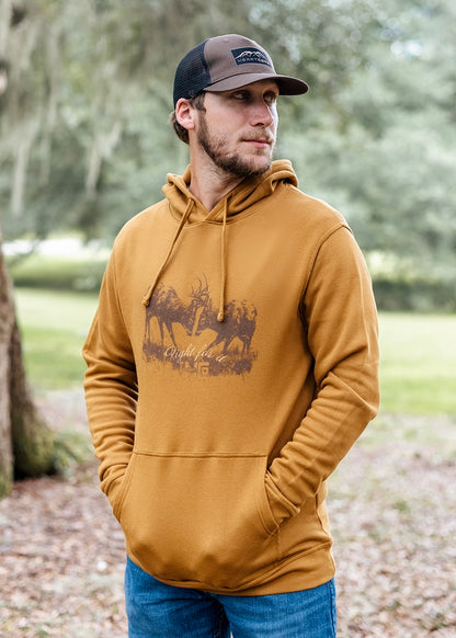 Bucks Fighting Mud Brown Hoodie