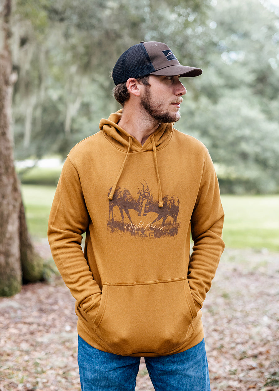 Bucks Fighting Mud Brown Hoodie