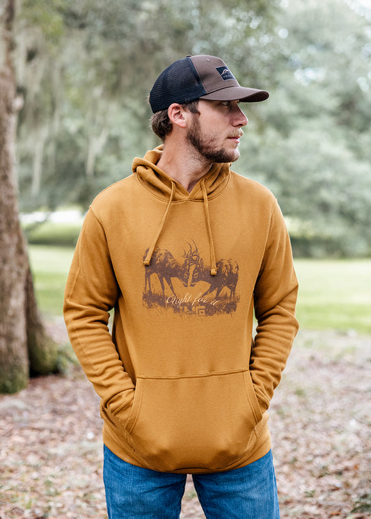 Bucks Fighting Mud Brown Hoodie