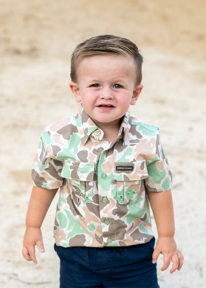 Safari Duck Camo Youth Button Up