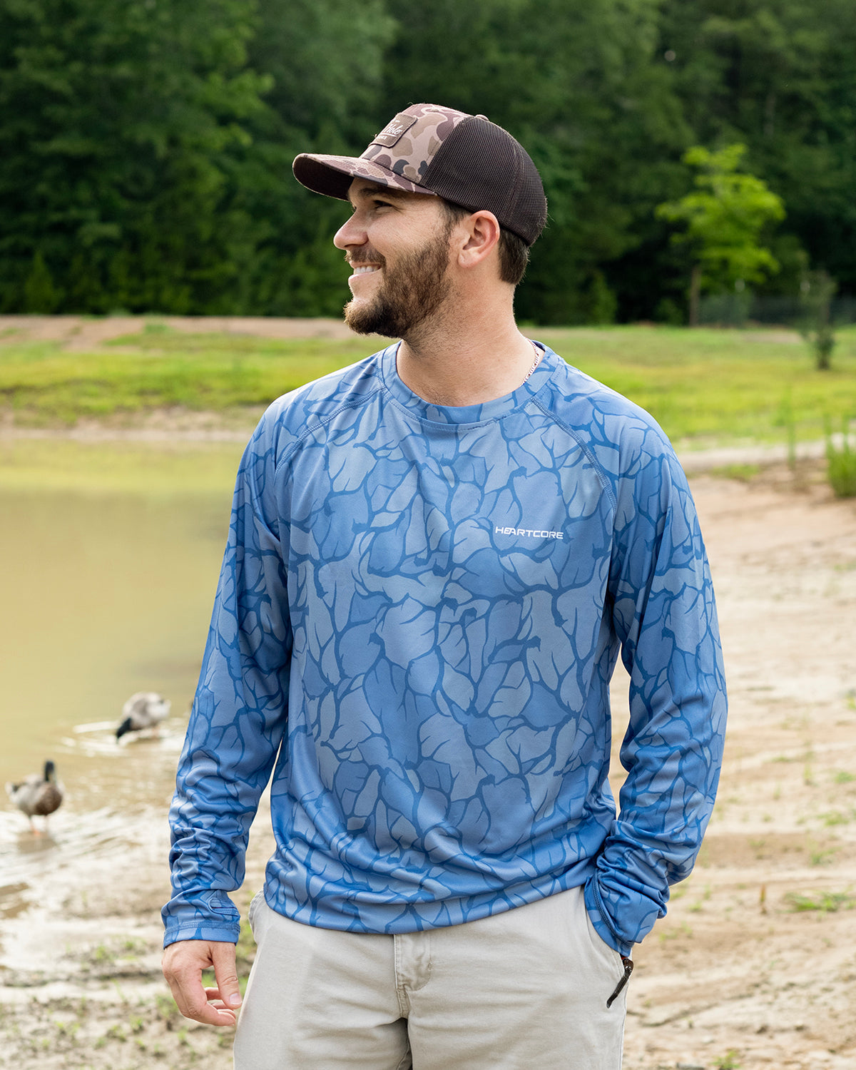 Buck Camo Performance Fishing Shirt – Moisture-Wicking Tee