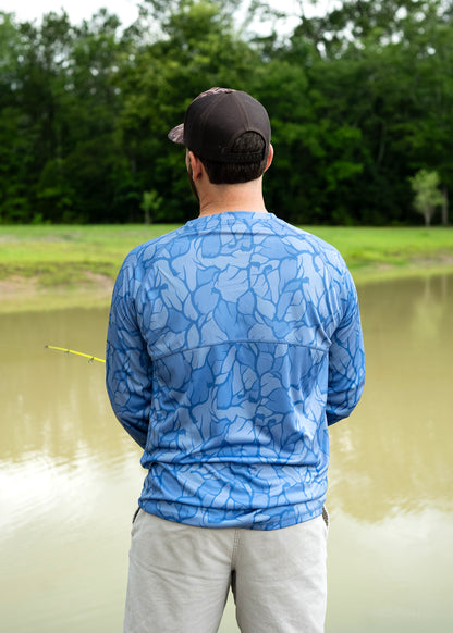 Buck Camo Performance Fishing Shirt – Moisture-Wicking Tee