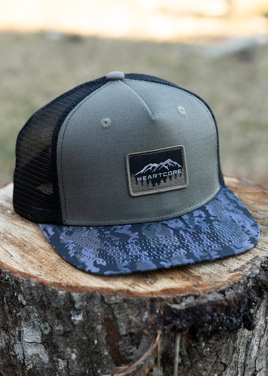 Five Panel New Camo Olive Green Hat