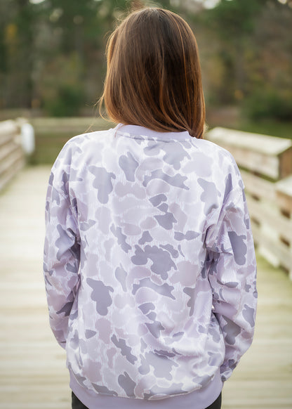 Pink/Grey Duck Camo Women's Sweatshirt