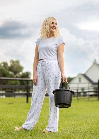 Feather Print Lounge Pants