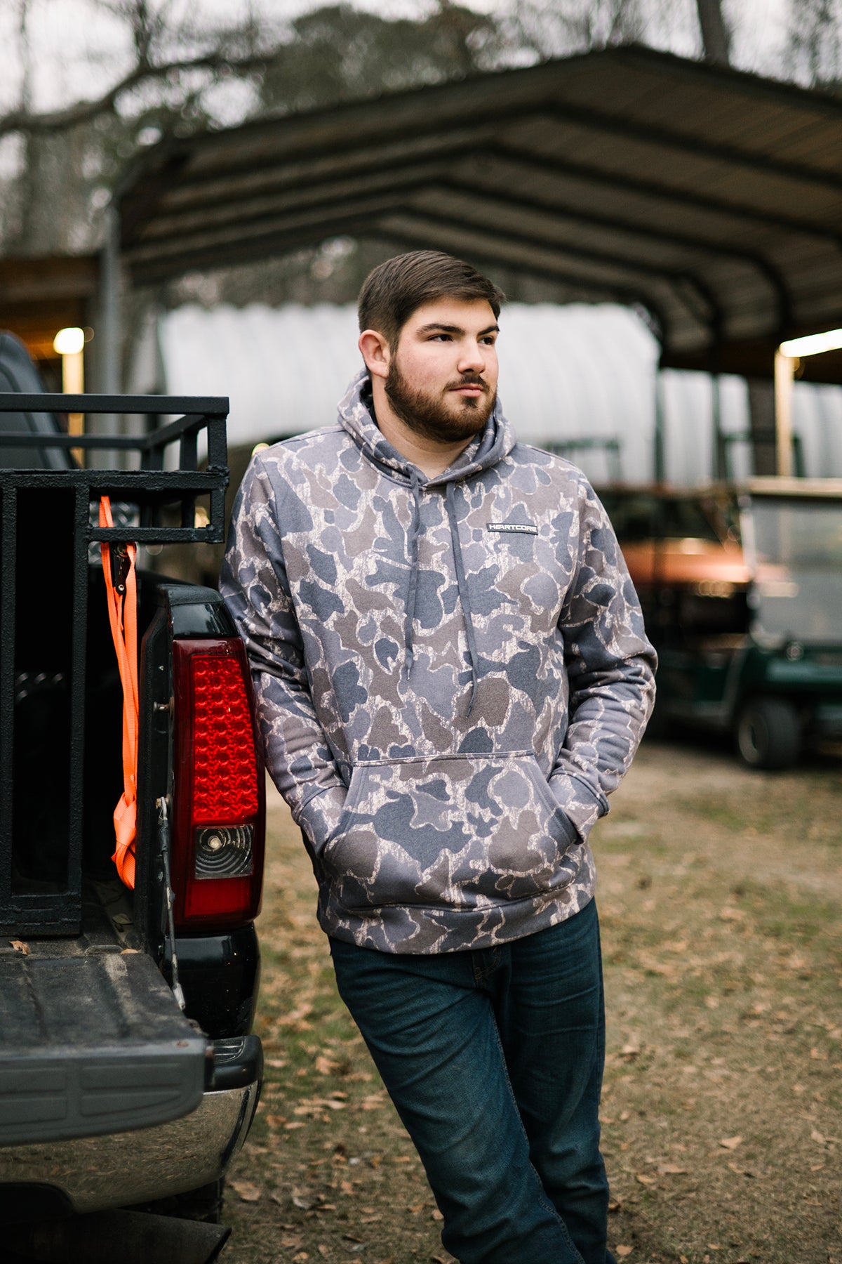 Old School Faded Duck Camo Hoodie