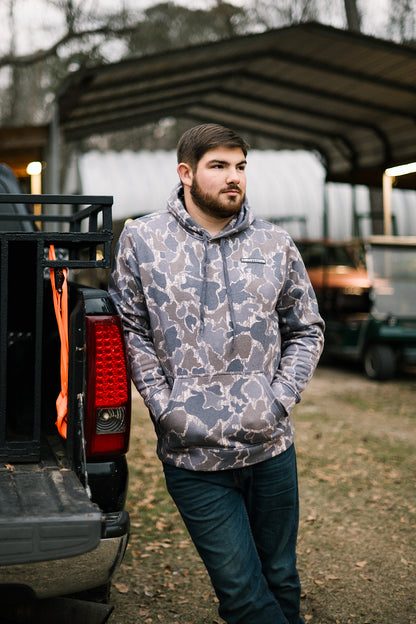 Old School Faded Duck Camo Hoodie