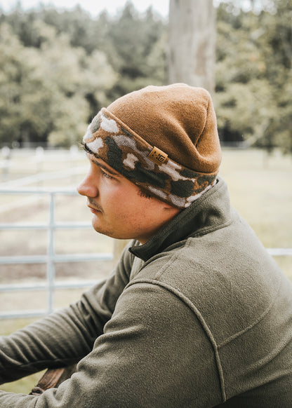 Brown Duck Camo Beanie