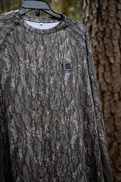 Long Sleeve Treebark Camo Shirt