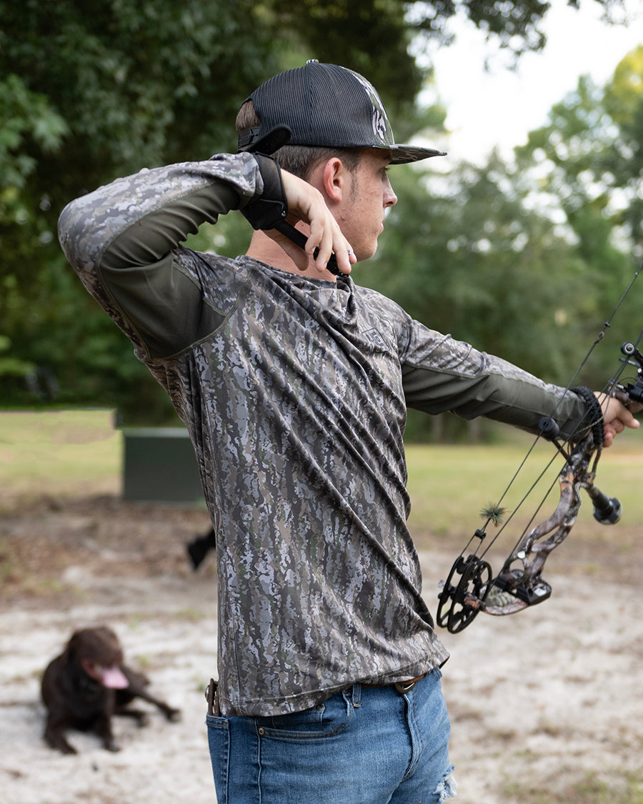 Long Sleeve Treebark Camo Shirt