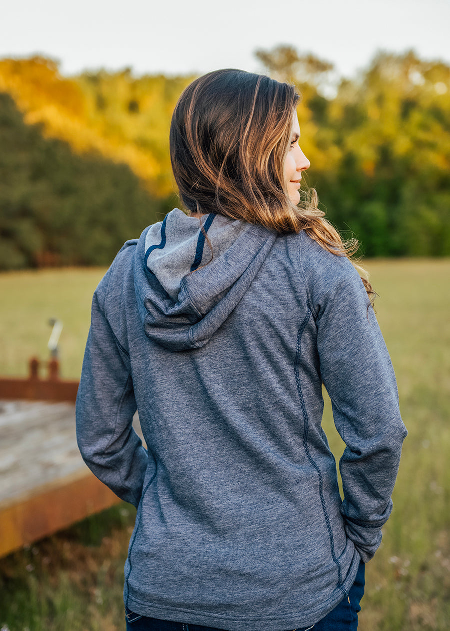 Women's Dusty Blue Freedom Hoodie