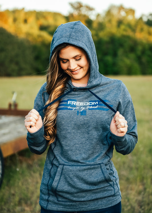 Women's Dusty Blue Freedom Hoodie