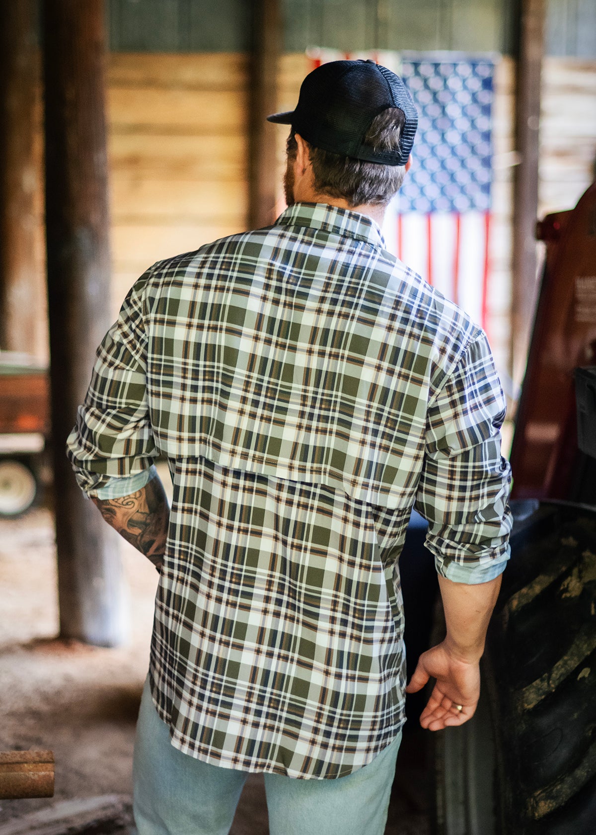 Long Sleeve Plaid Button Up Shirt