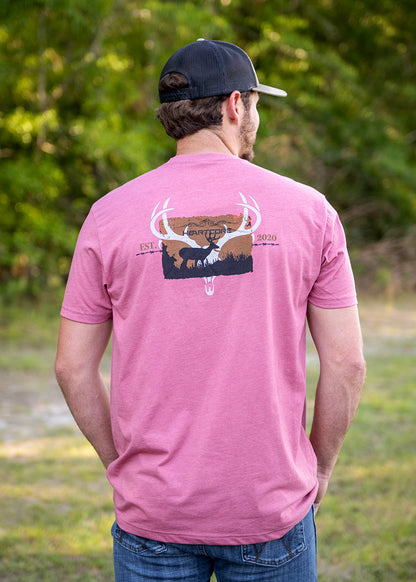 Deer Skull Mauve T-shirt