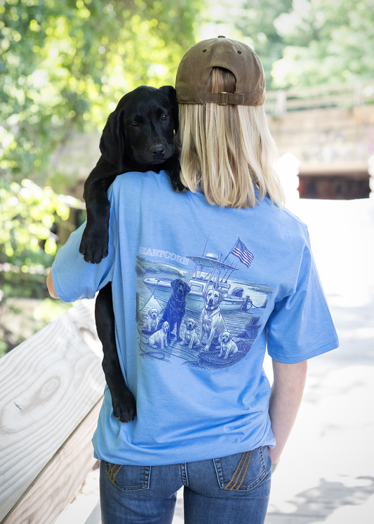 Labs on the Boat Patriotic Tee